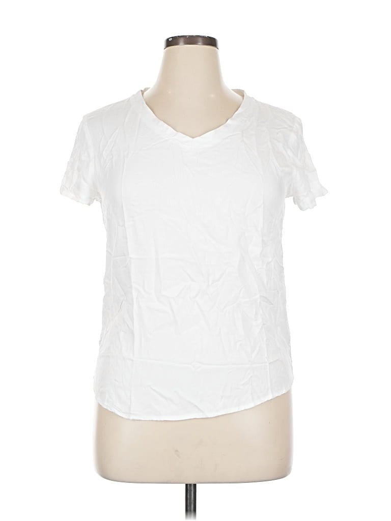 Pre-owned Ci Sono Short Sleeve T-shirt In White