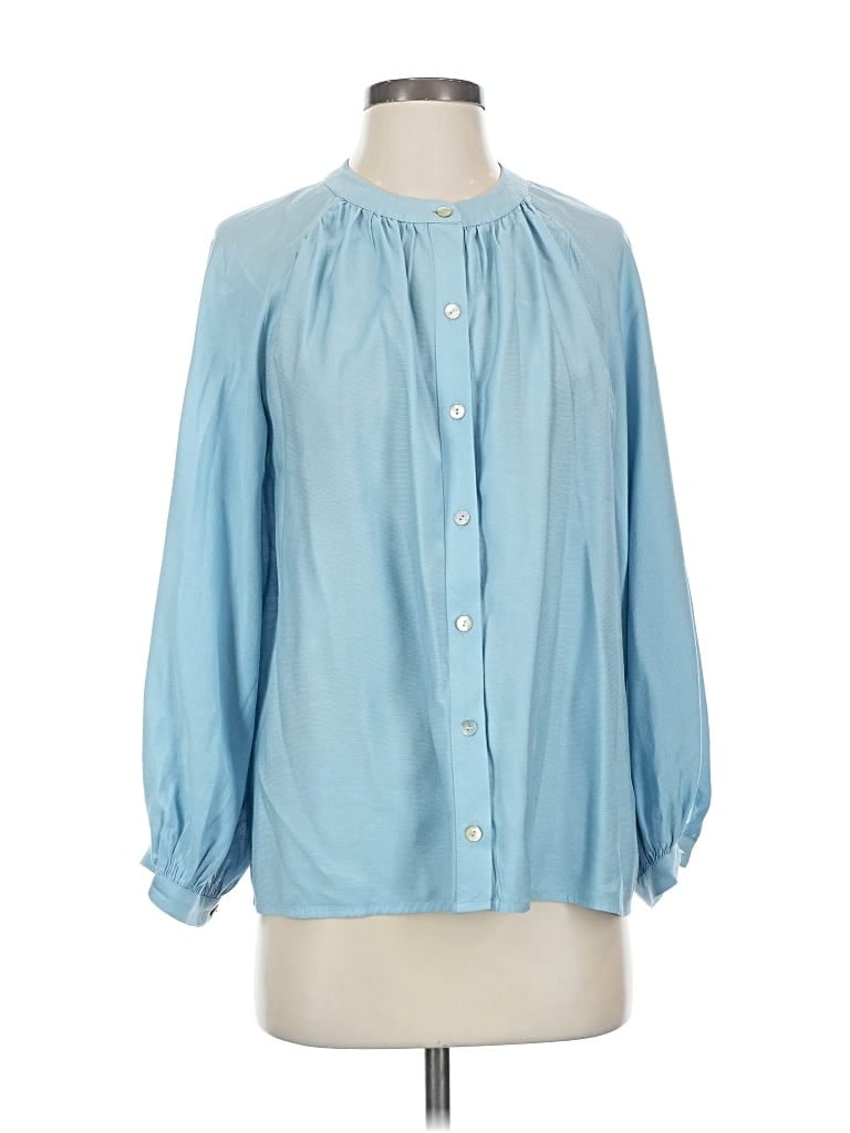 Pre-owned Pomander Place 3/4 Sleeve Blouse In Blue