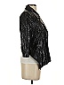 Costa Blanca 100% Polyester Metallic Black Blazer Size 2 - photo 4