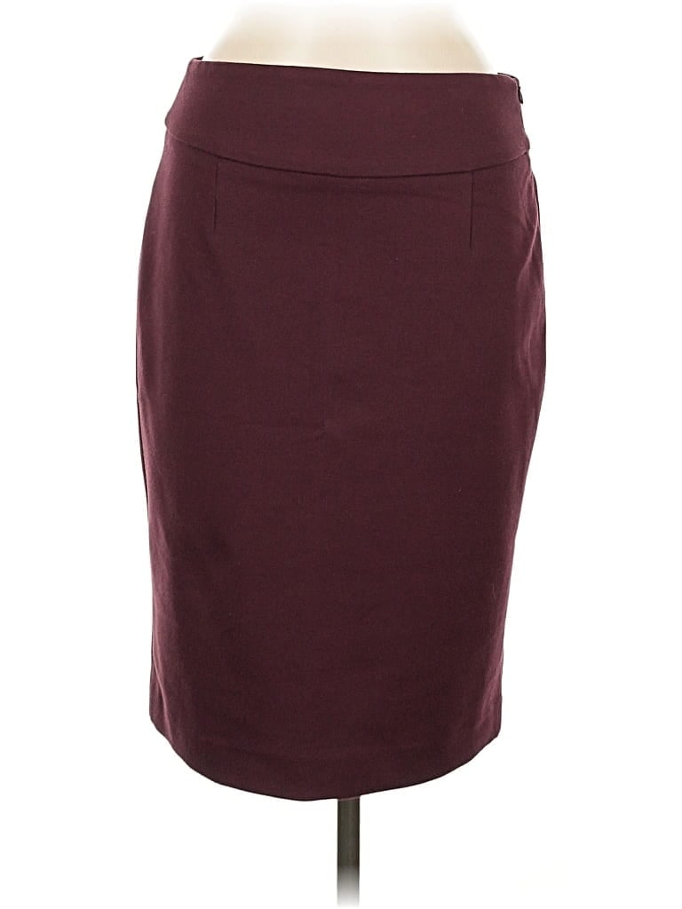 Pre-owned Grace Elements Formal Skirt In Burgundy