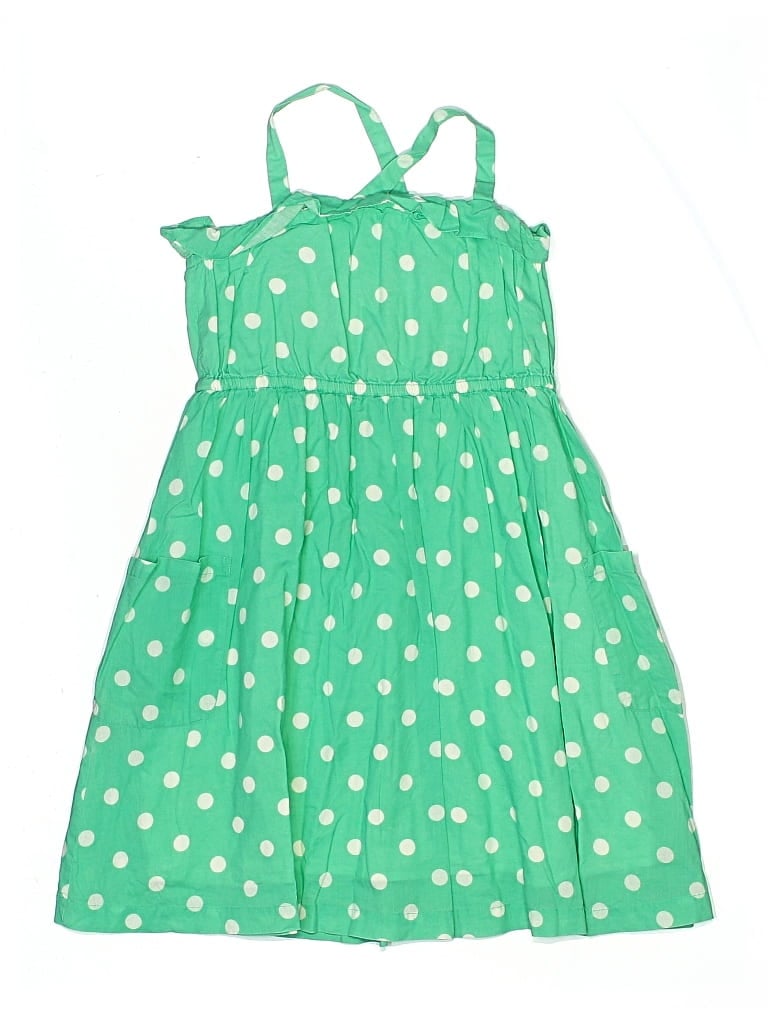 Pre-owned Mini Boden Kids' Dress In Green