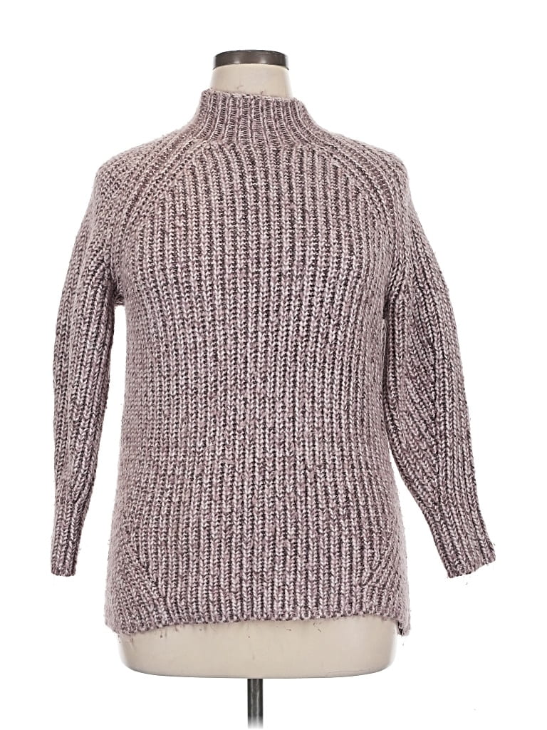 Pre-owned Ava & Viv Turtleneck Sweater In Gray