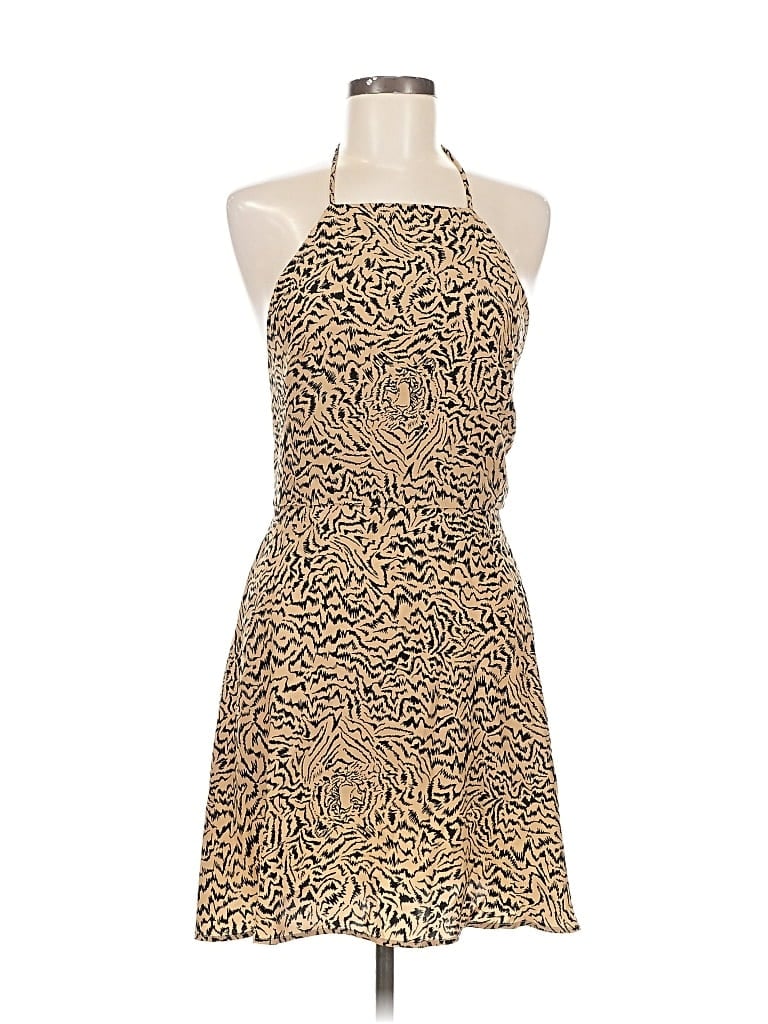 Pre-owned Made With Tender Loving Care By Hvn Cocktail Dress In Brown