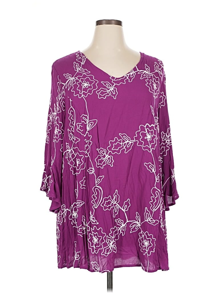 Pre-owned Catherines Casual Dress In Purple