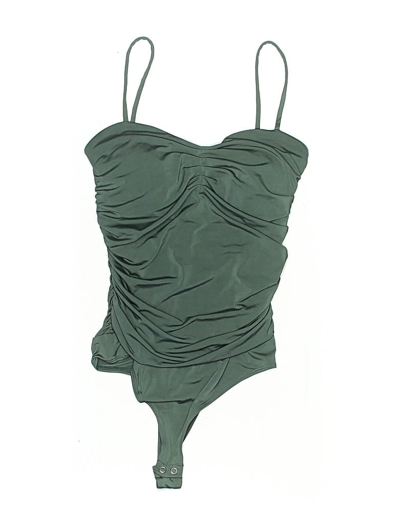 Pre-owned Express Bodysuit In Green