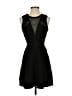 Bebe Solid Black Cocktail Dress Size S - photo 1