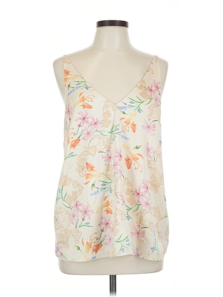 Pre-owned Biltmore Sleeveless Blouse In White