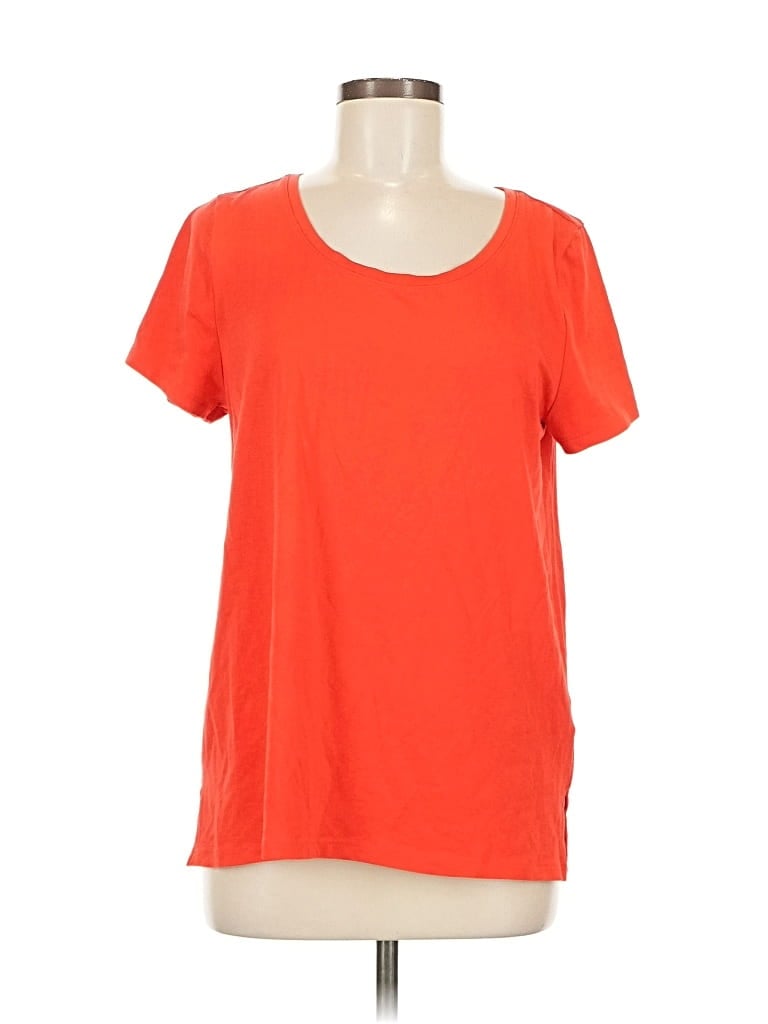 Pre-owned Soft Surroundings Short Sleeve T-shirt In Orange