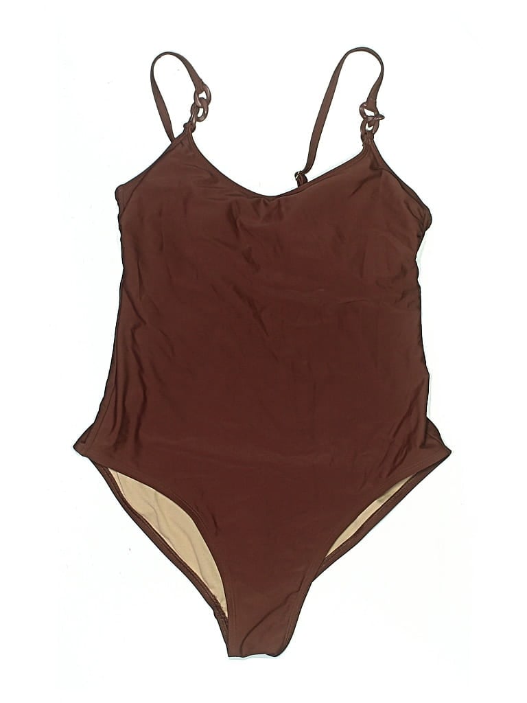 Pre-owned Kona Sol One Piece Swimsuit In Brown