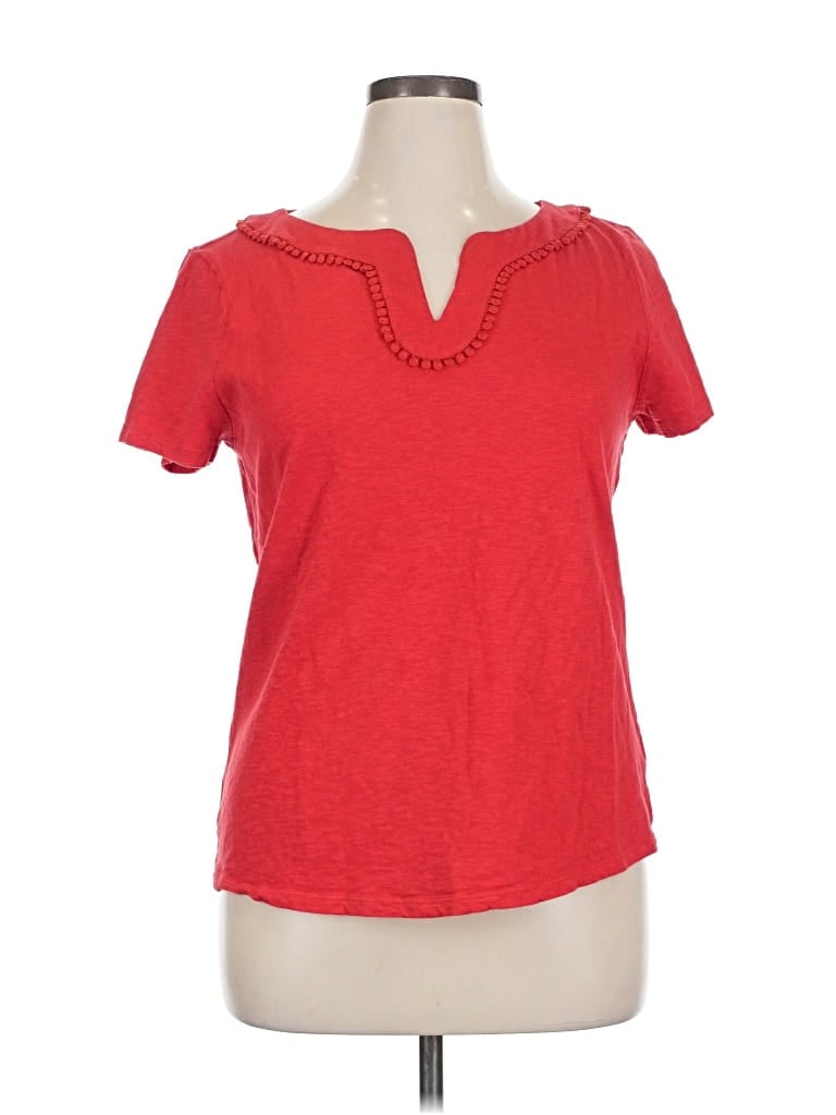 Pre-owned Talbots Short Sleeve T-shirt In Red
