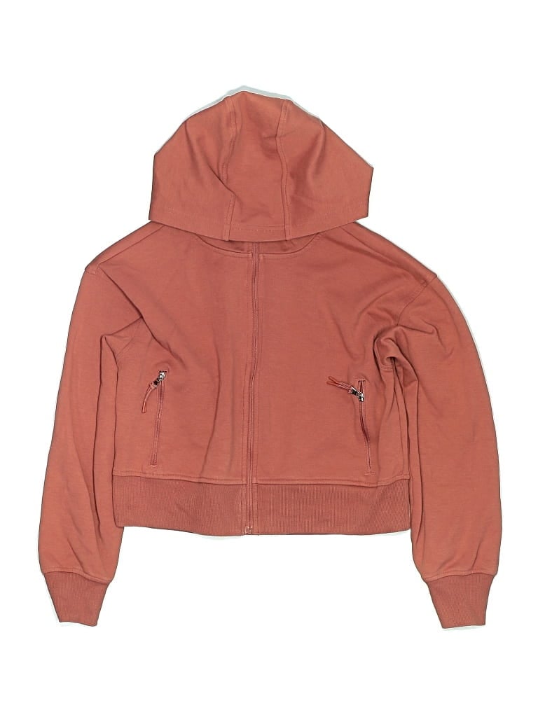 Pre-owned Active By Old Navy Kids' Zip Up Hoodie In Orange