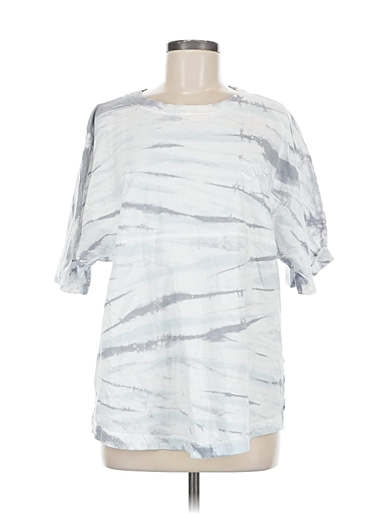 Pre-owned Victoria's Secret Pink Short Sleeve T-shirt In Silver