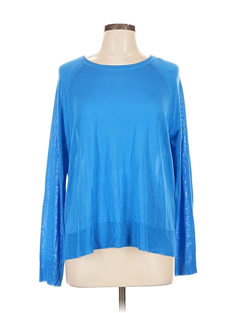 Pre-owned Zara Pullover Sweater In Blue