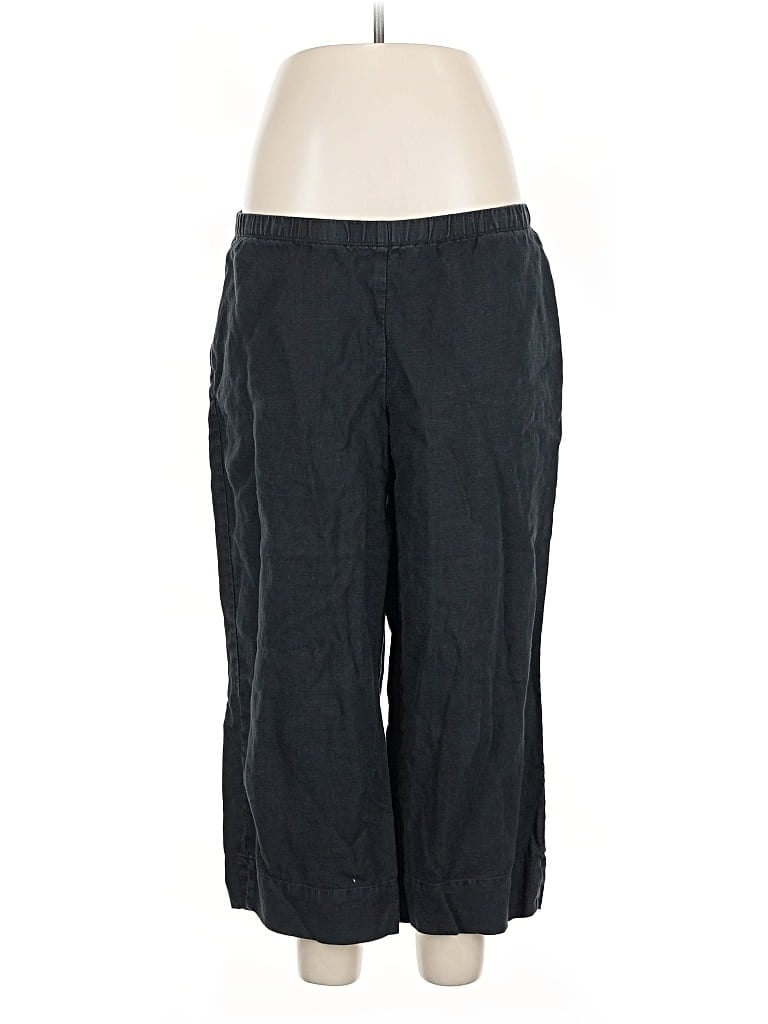 Pre-owned Jjill Linen Pants In Gray