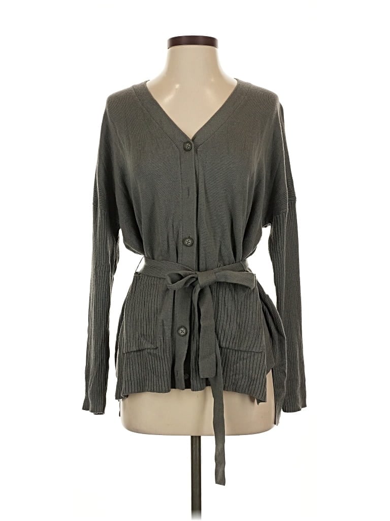 Pre-owned Splendid Cardigan Sweater In Gray