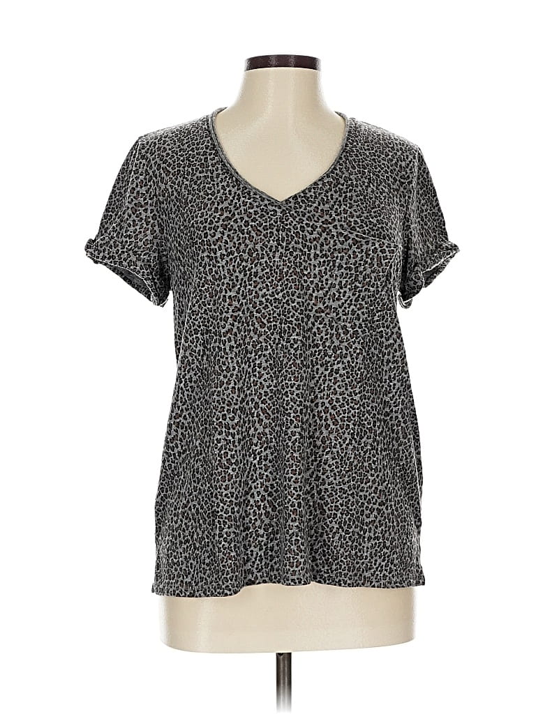 Pre-owned T.la Short Sleeve T-shirt In Gray