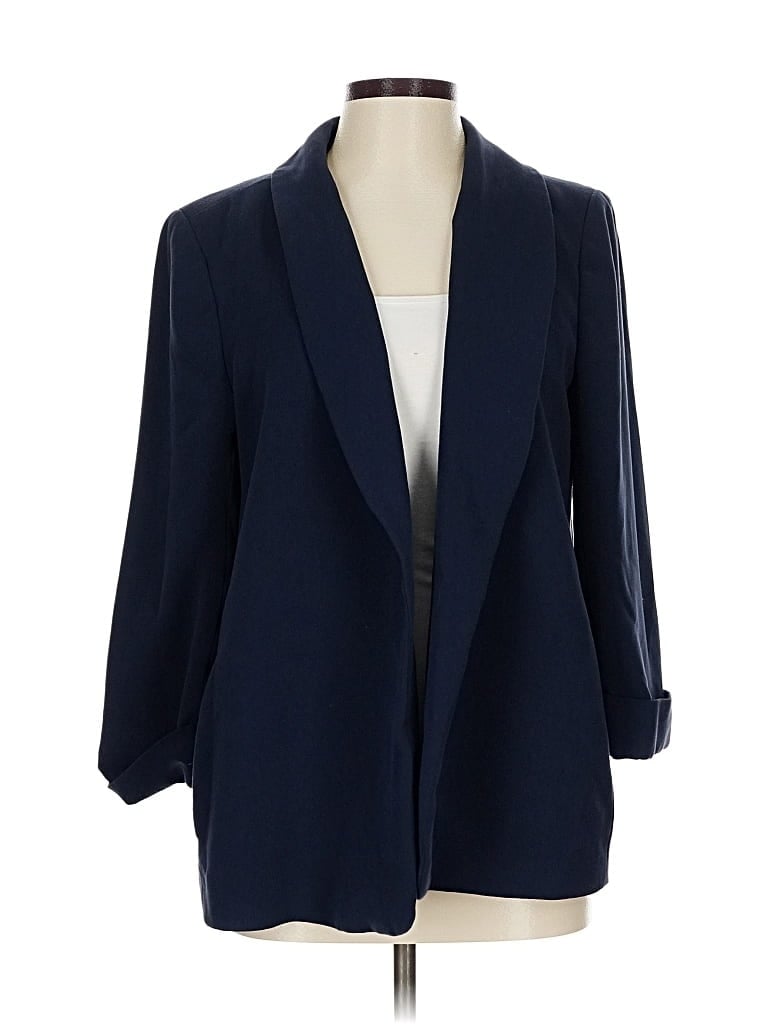 Pre-owned Ann Taylor Loft Blazer Jacket In Blue