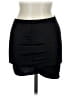 Shein Solid Black Gray Casual Skirt Size 6 - photo 2