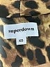 Superdown 100% Polyester Animal Print Leopard Print Gold Blazer Size XS - photo 3