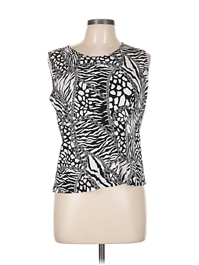 Pre-owned Laura Ashley Sleeveless T-shirt In Silver