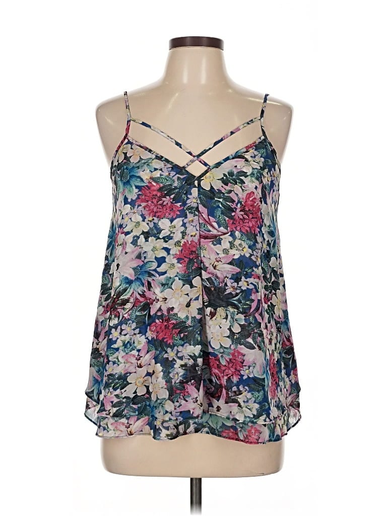 Pre-owned Guess Sleeveless Blouse In Blue