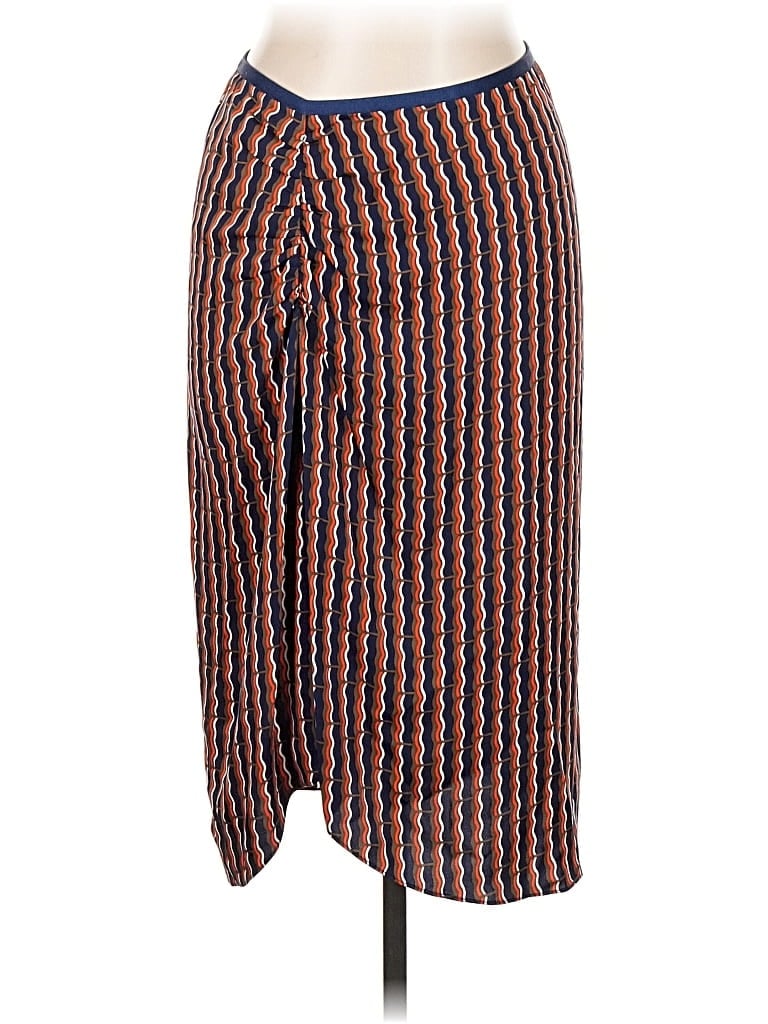 Pre-owned Diane Von Furstenberg Silk Skirt In Orange