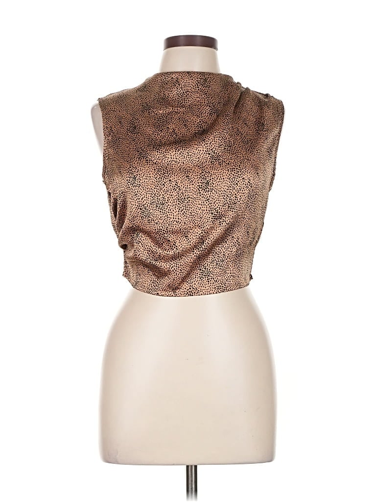 Pre-owned Sincerely Jules Sleeveless Blouse In Brown