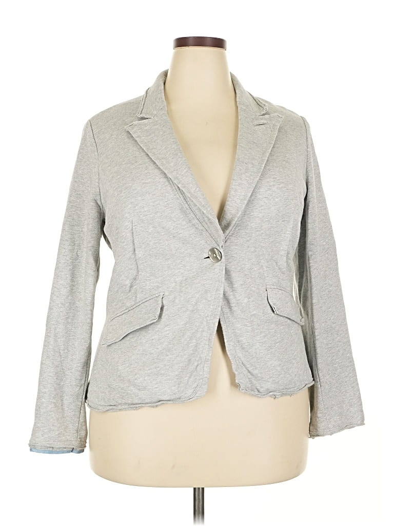 Pre-owned Coldwater Creek Blazer Jacket In Gray