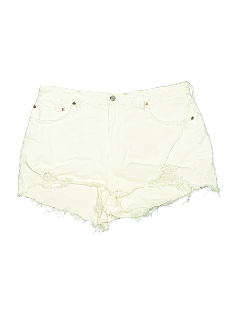 Pre-owned Abercrombie & Fitch Shorts In White