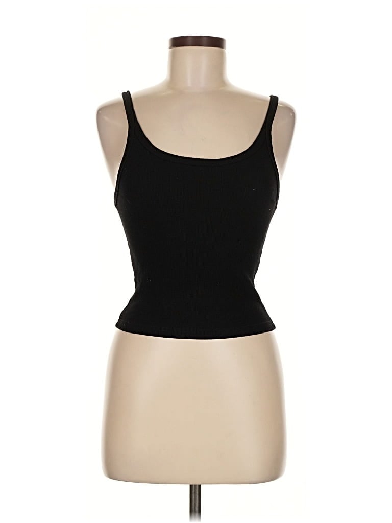 Pre-owned Unbranded Tank Top Black Strapless Neckline Tops