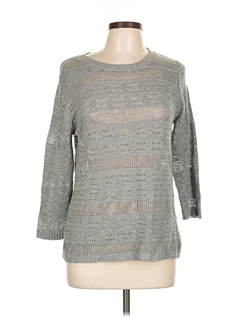 Pre-owned Assorted Brands Pullover Sweater In Gray