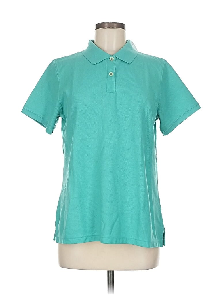 L.l.bean Short Sleeve Polo Shirt In Blue
