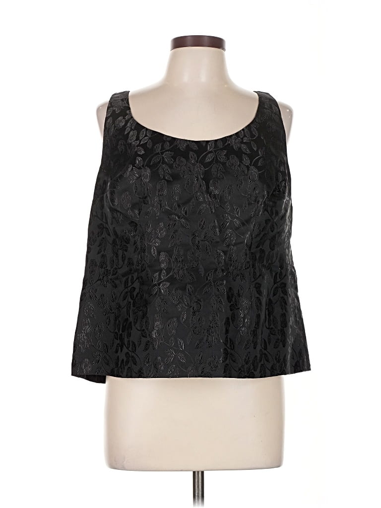 Pre-owned Christina Tank Top Black Strapless Neckline Tops