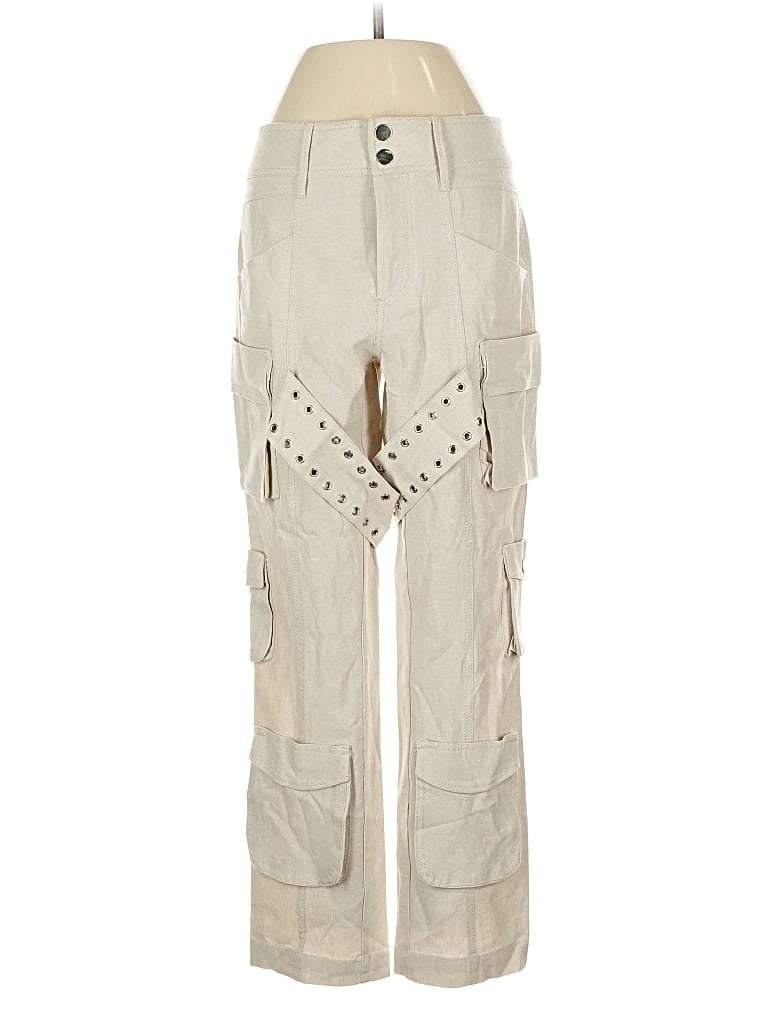 Pre-owned Zara Cargo Pants In White