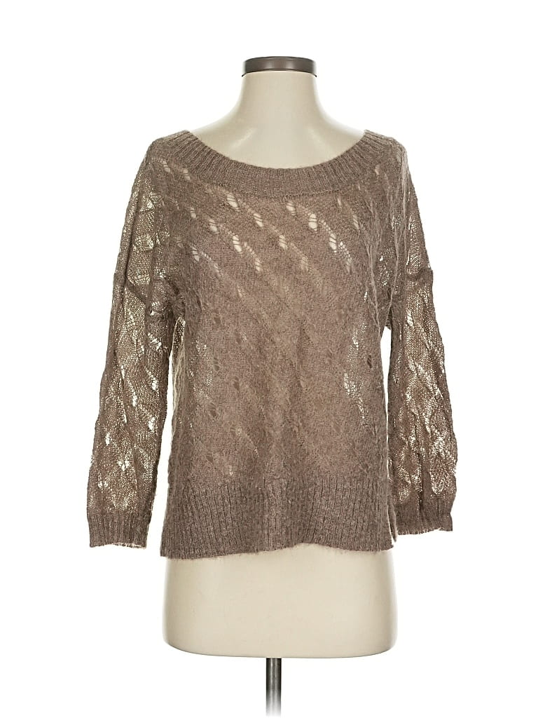 Pre-owned Ann Taylor Loft Pullover Sweater In Brown