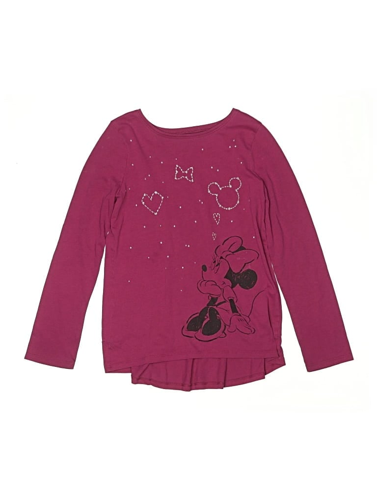 Pre-owned Disney X Jumping Beans Kids' Long Sleeve T-shirt In Pink
