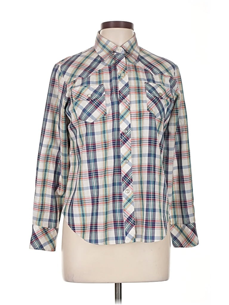 Pre-owned Unbranded Long Sleeve Button Down Shirt In White