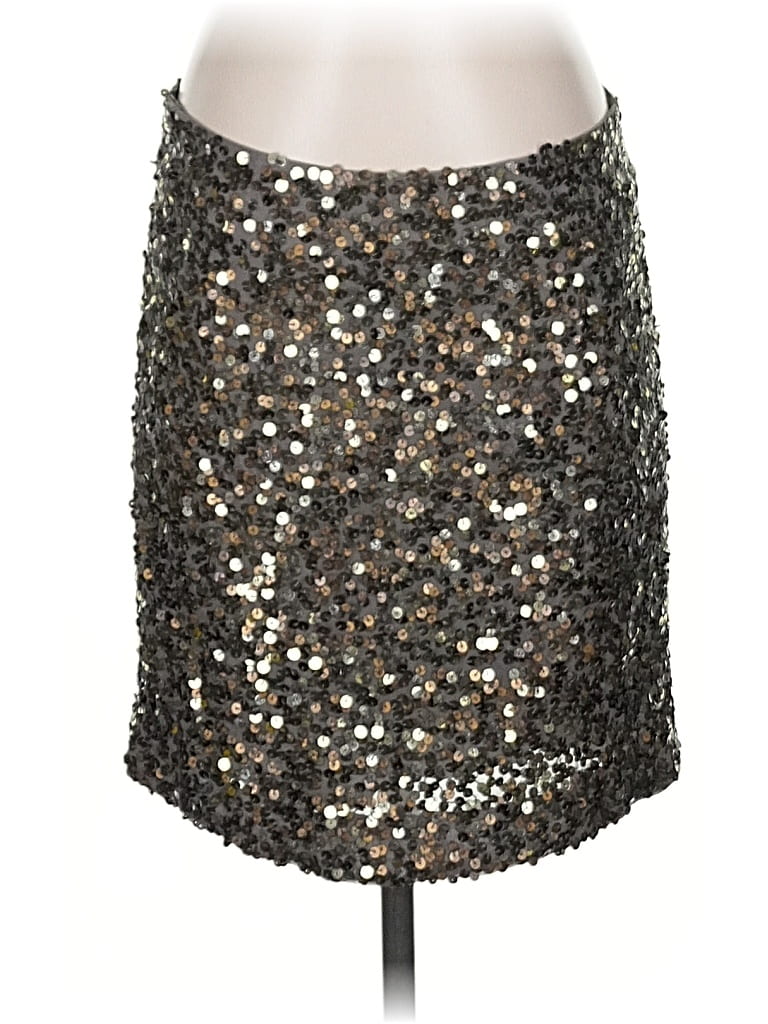 Pre-owned Vince Formal Skirt In Silver