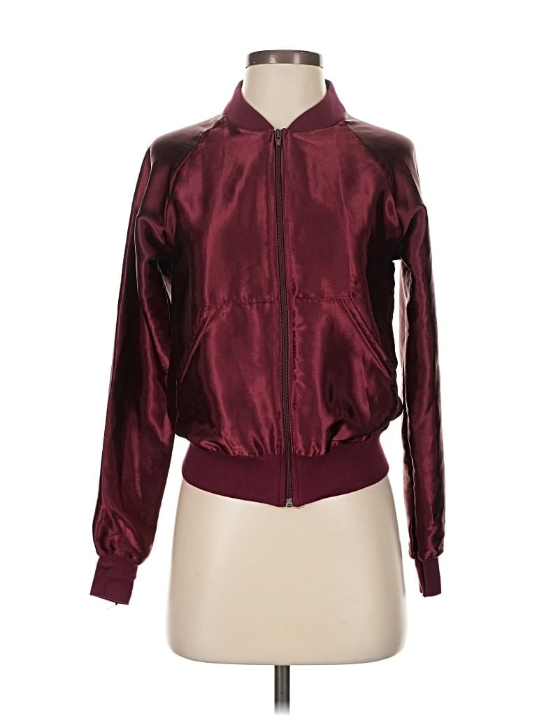 Pre-owned American Apparel Jacket In Burgundy