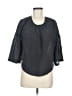 Everlane 100% Cupro Black 3/4 Sleeve Blouse Size 6 - photo 1