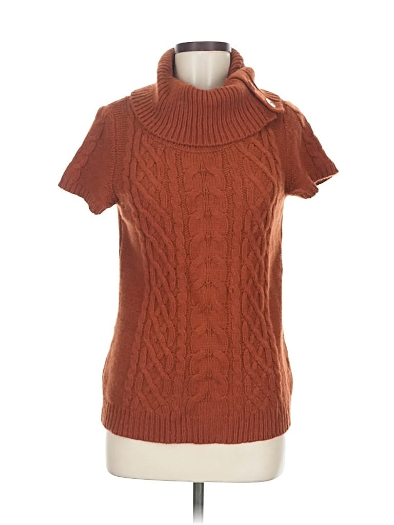Pre-owned Apt. 9 Turtleneck Sweater In Orange