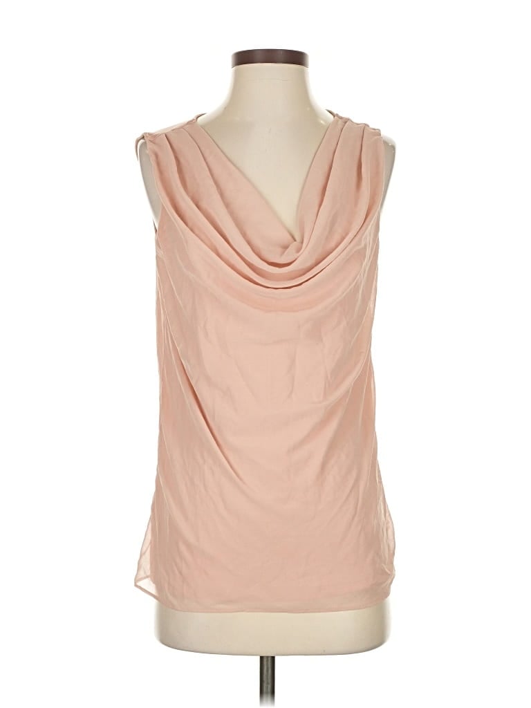 Pre-owned Ann Taylor Sleeveless Blouse In Brown