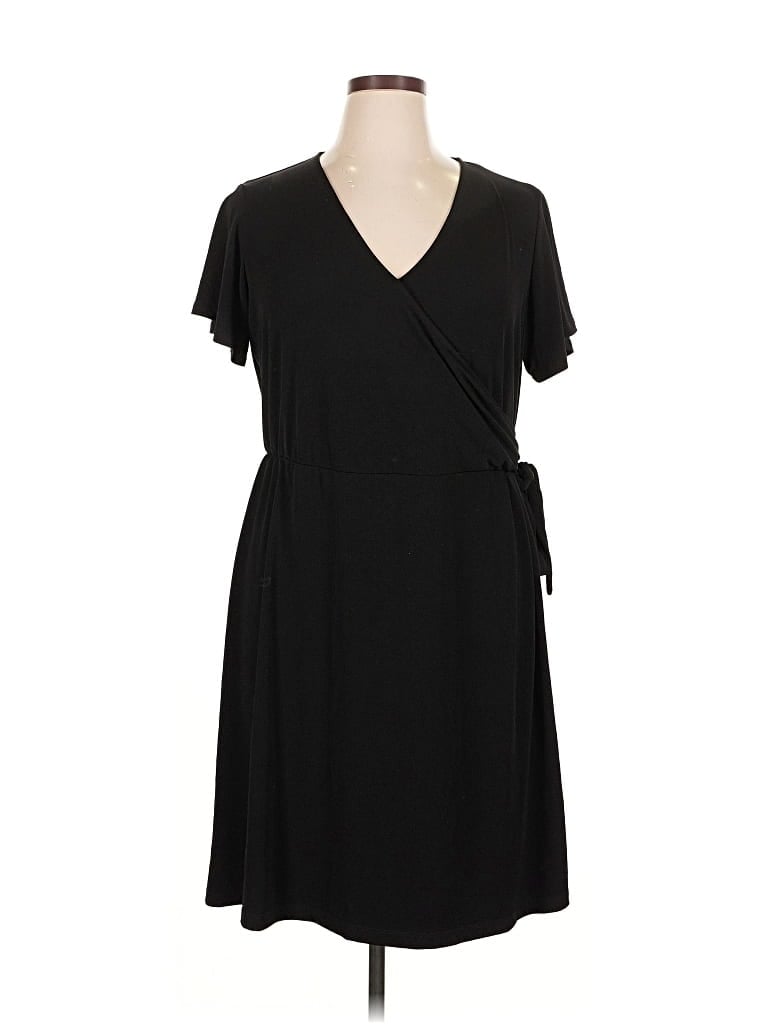 Pre-owned Susan Graver Casual Dress In Black
