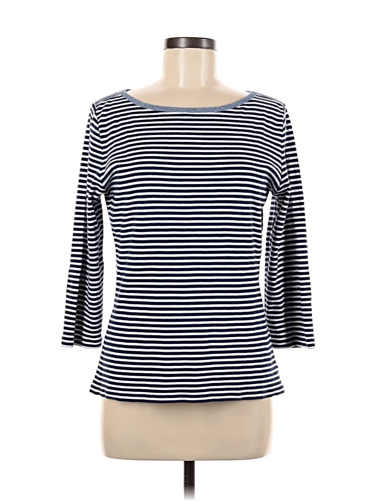 Pre-owned Jones New York Sport 3/4 Sleeve T-shirt In Blue