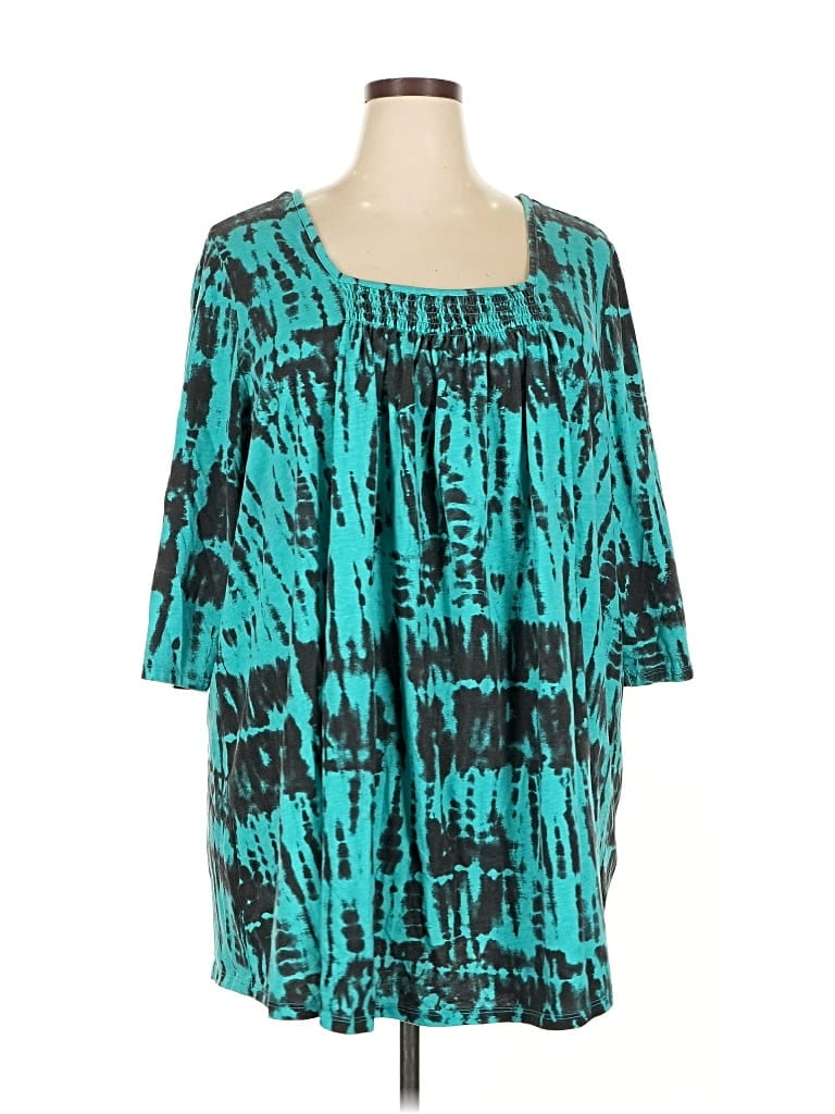 Pre-owned Woman Within Casual Dress In Blue