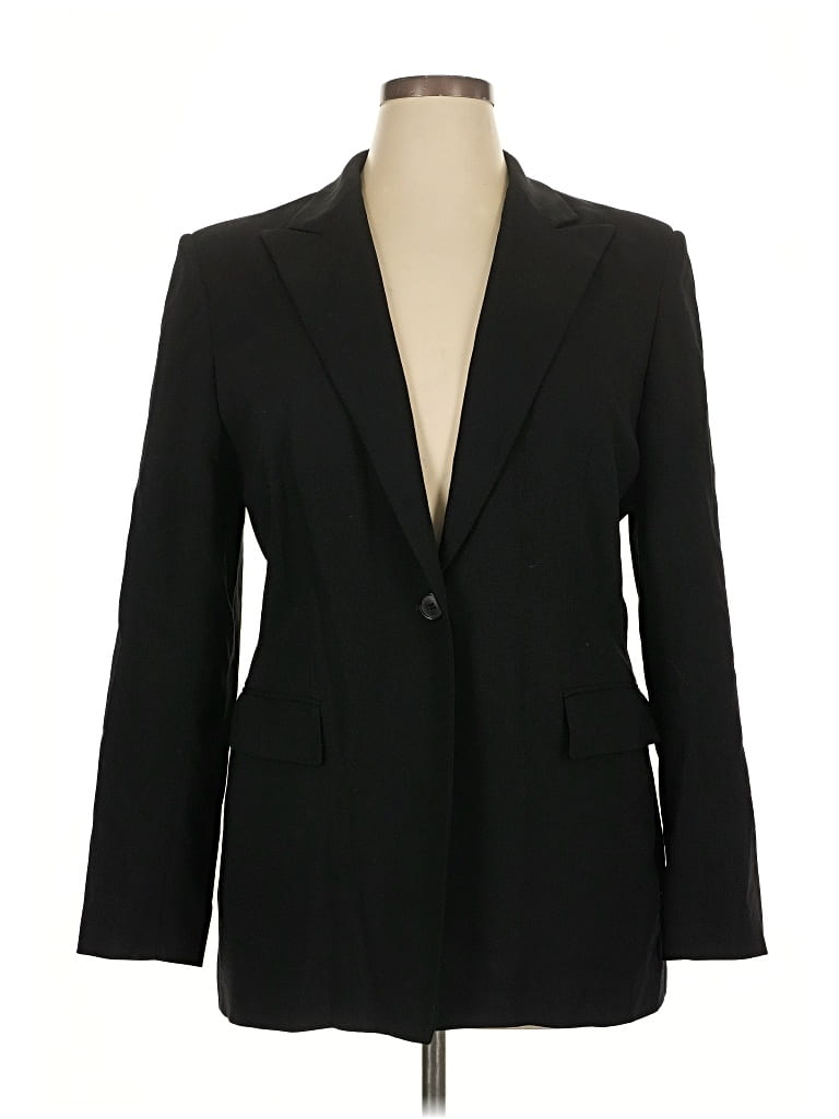 Pre-owned Nordstrom Blazer Jacket In Black