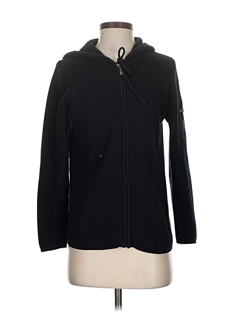 Pre-owned Polo Ralph Lauren Cardigan Sweater In Black