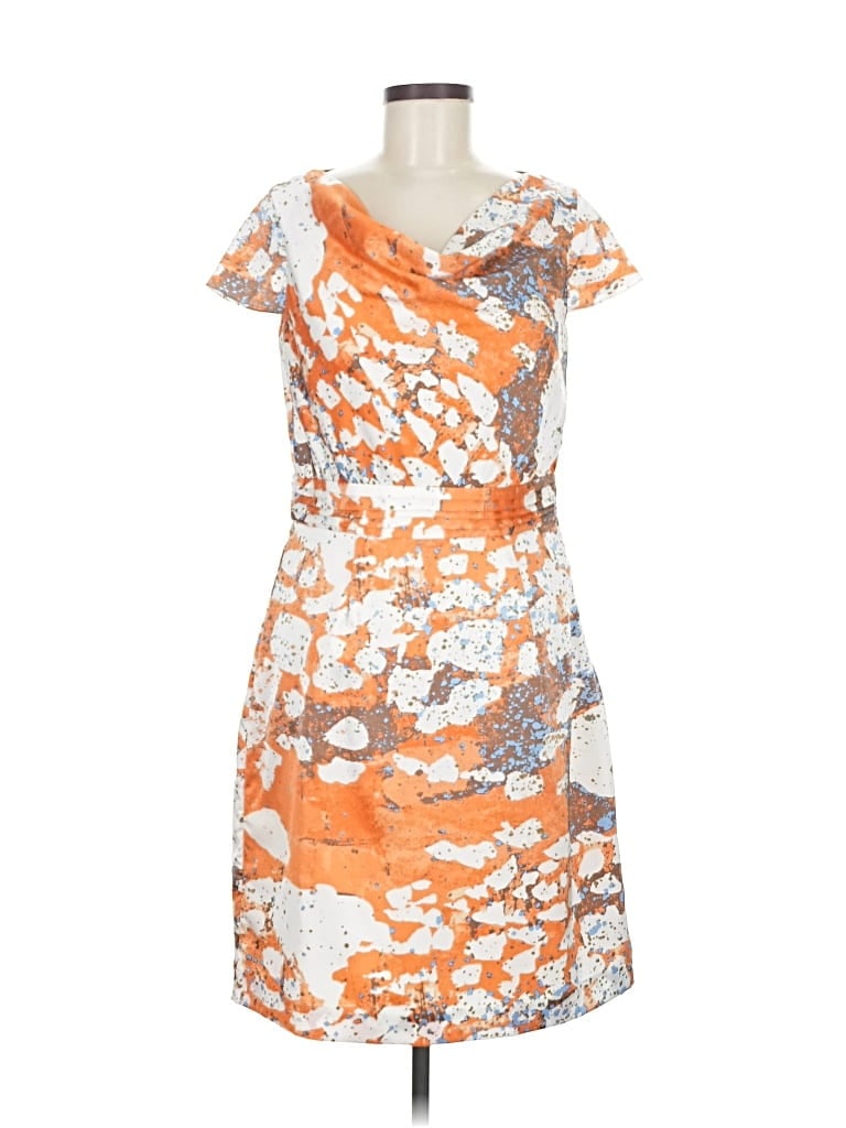 Pre-owned Marc New York Andrew Marc Cocktail Dress In Orange