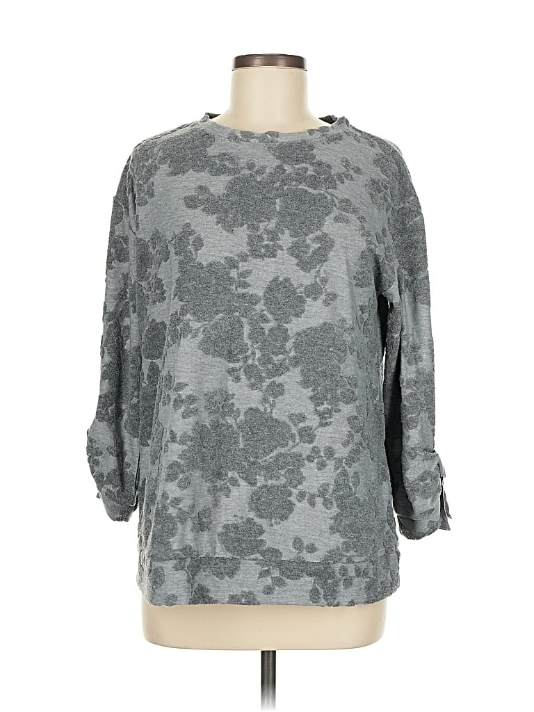 Pre-owned Simply Vera Vera Wang Pullover Sweater In Gray