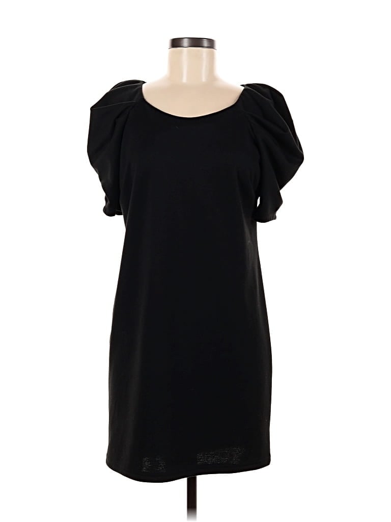 Pre-owned Sans Souci Casual Dress In Black